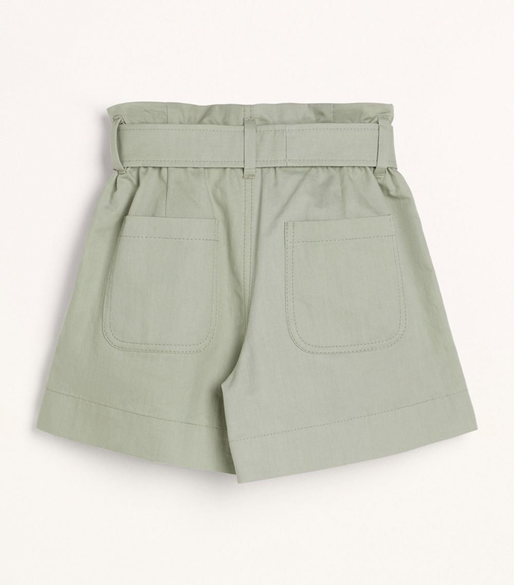 Brunello Cucinelli Kids Brunello Cucinelli Kids Cotton Tie-Belt Bermuda Shorts (4-12 Years)