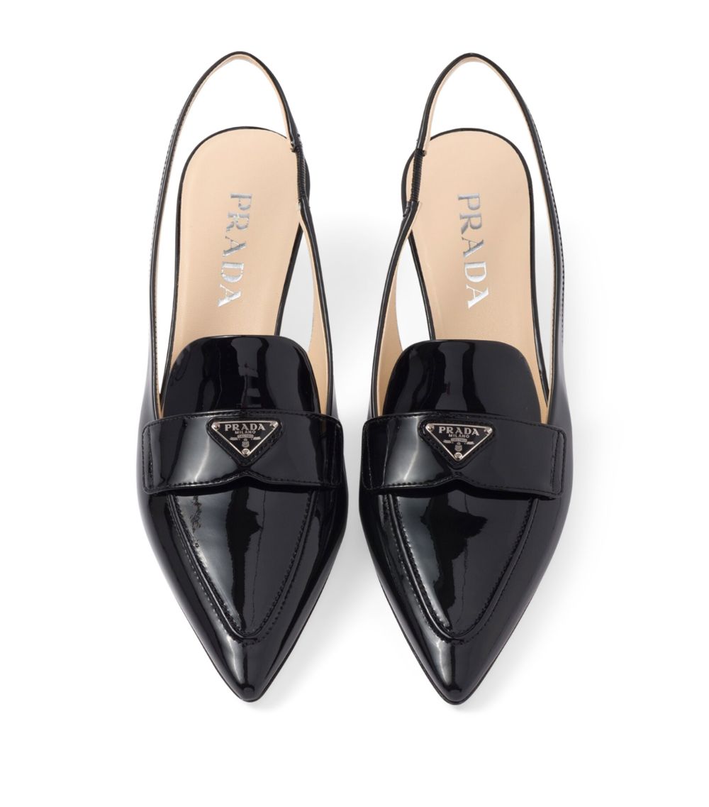 Prada Prada Patent Leather Slingback Pumps 45