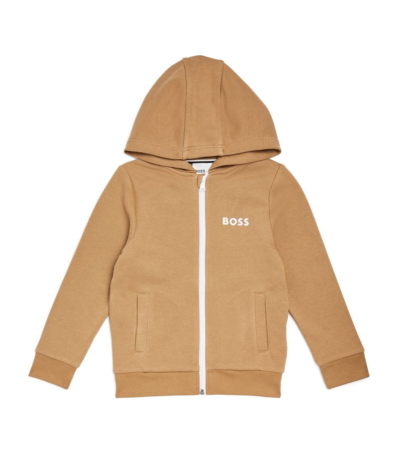 Boss Kidswear Boss Kidswear Logo Zip-Up Hoodie (4-16 Years)