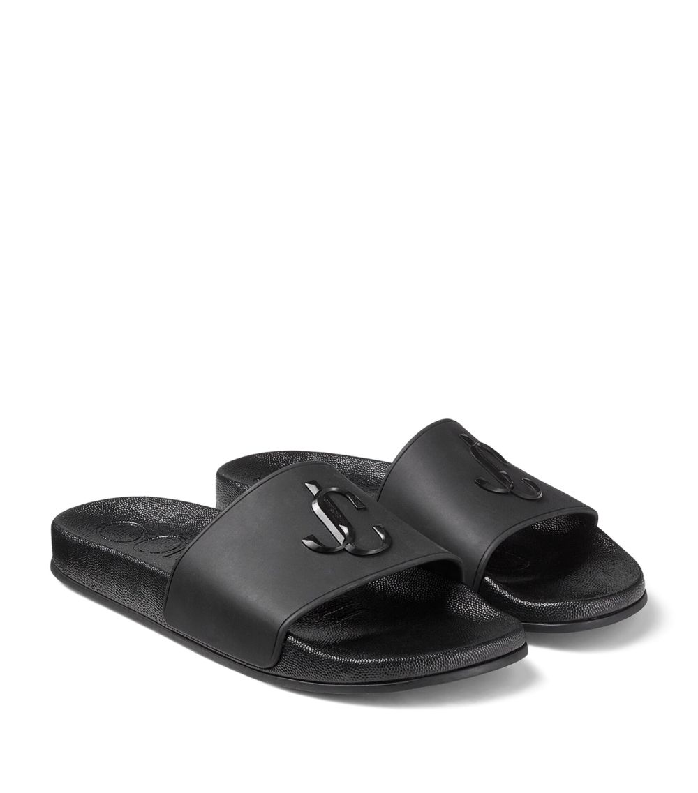 Jimmy Choo Jimmy Choo Port Embossed Slides