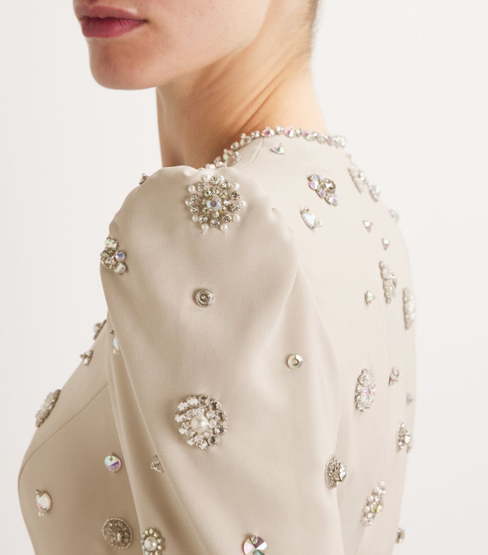 Jenny Packham Jenny Packham Embellished Galaxy Midi Dress