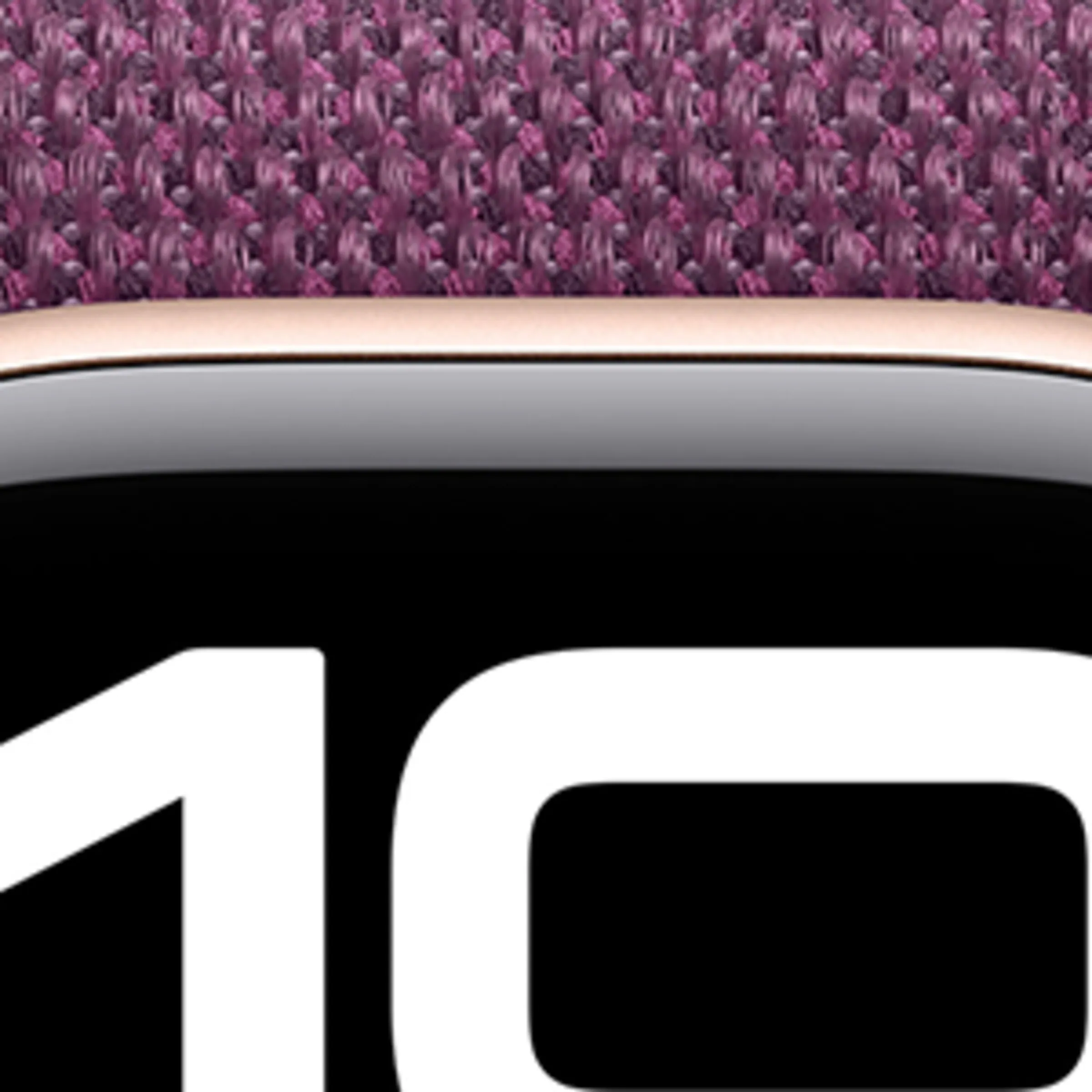  Apple Watch Series 10 Gps - Rose Gold Aluminium Case with Plum Sport Loop,