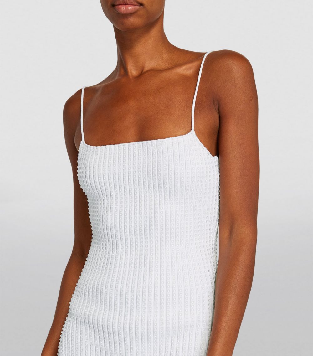 Alexander Wang Alexander Wang Knitted Crystal Mini Dress