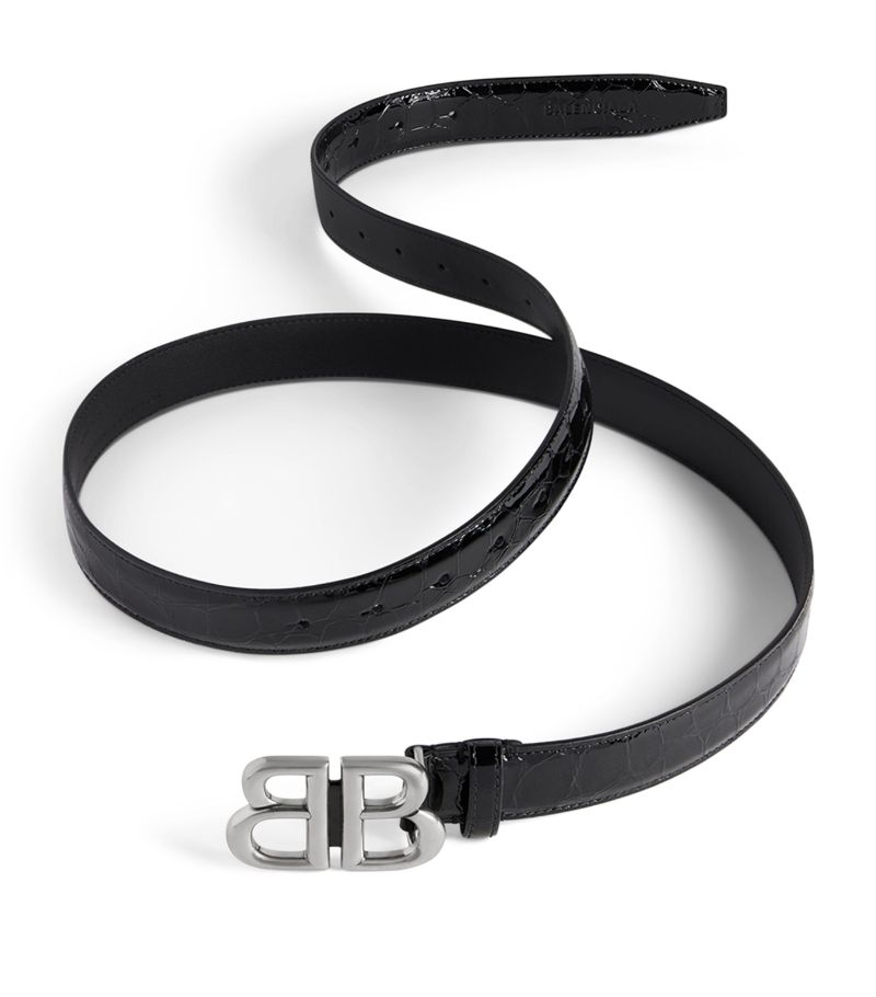 Balenciaga Balenciaga Patent Leather Logo Belt