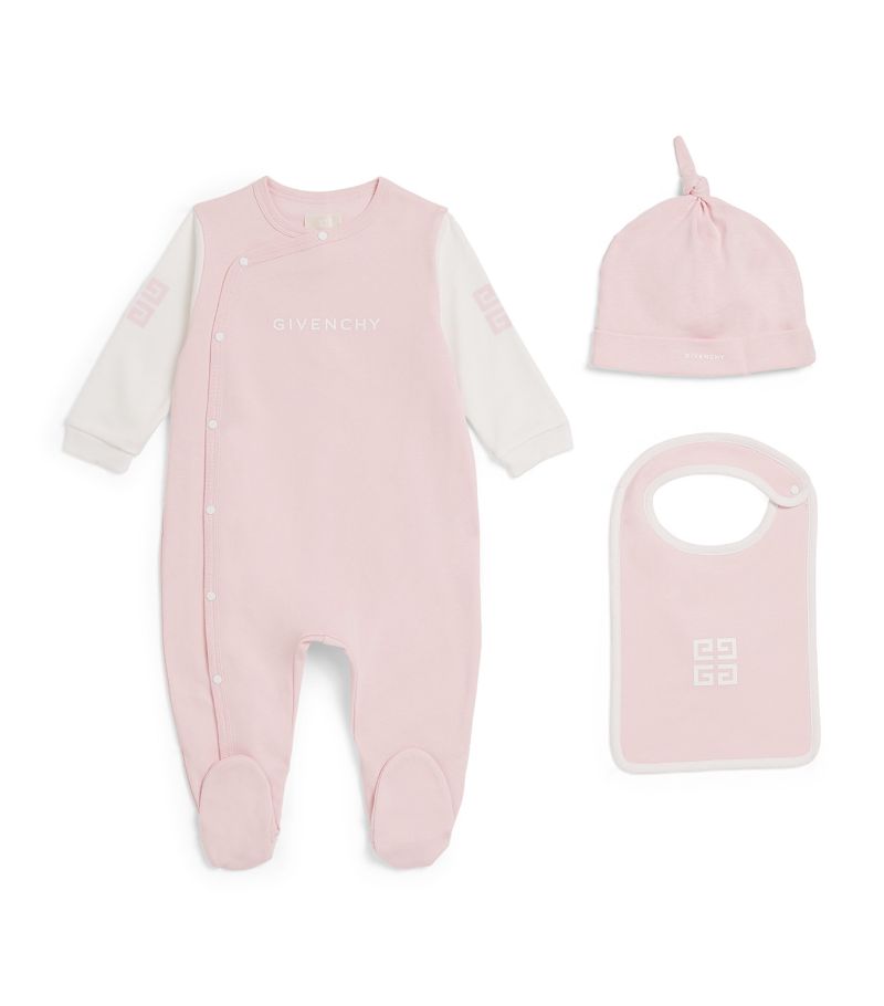 Givenchy Givenchy Kids Logo All-In-One, Hat And Bib Set (1-18 Months)