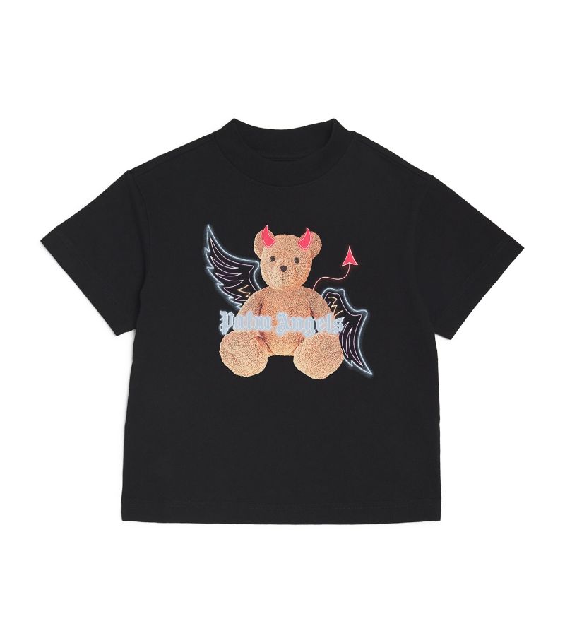 Palm Angels Kids Palm Angels Kids Cotton Bear Devil T-Shirt (4-12+ Years)