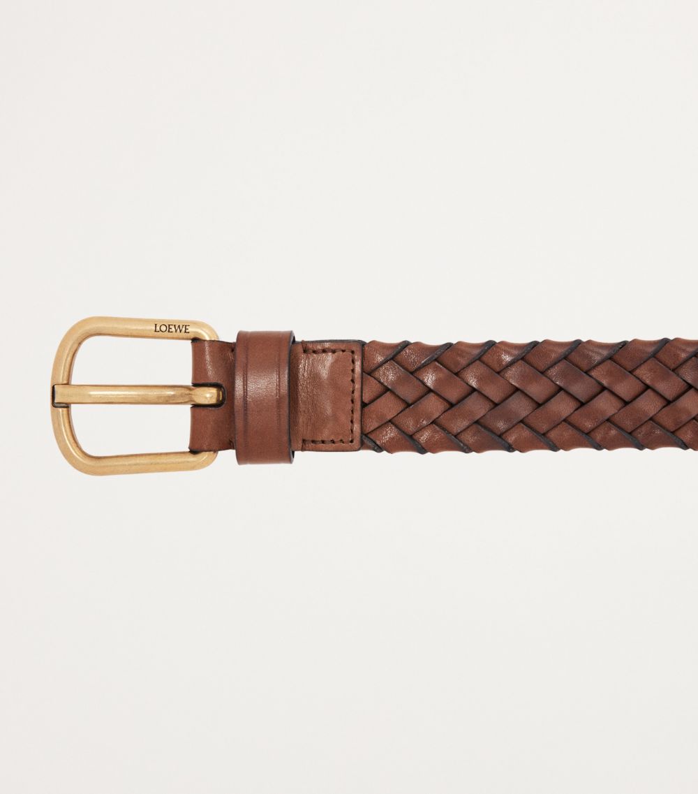 Loewe Loewe Leather Woven Chunky Belt