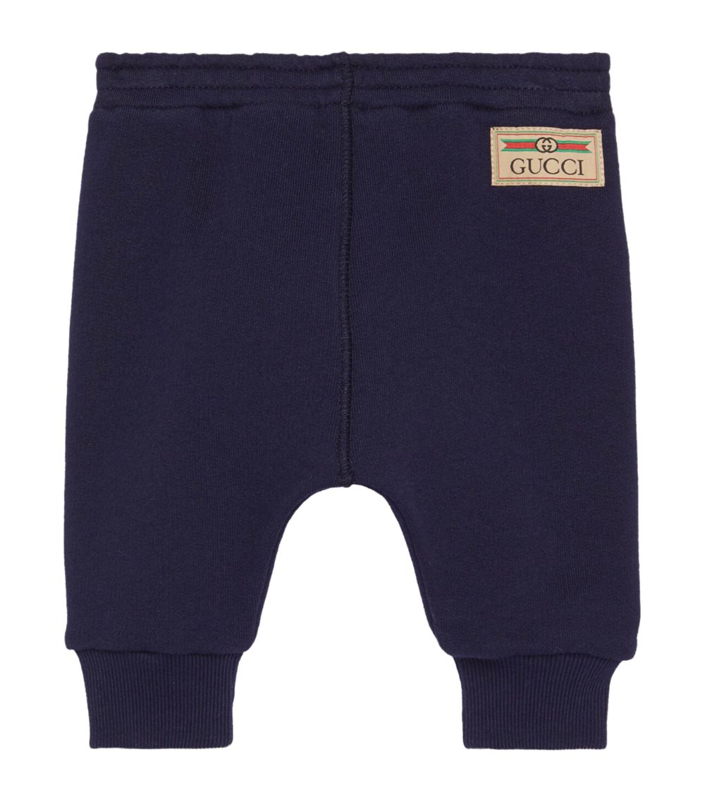 Gucci Gucci Kids Logo Patch Sweatpants