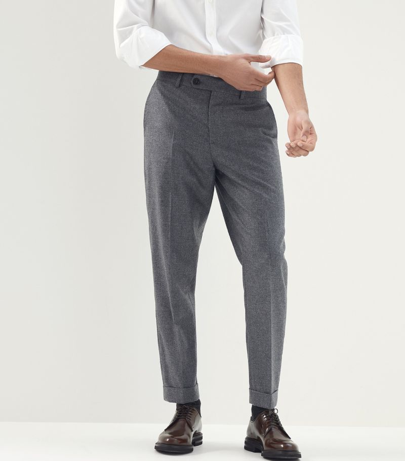 Brunello Cucinelli Brunello Cucinelli Cashmere-Silk Tailored Trousers