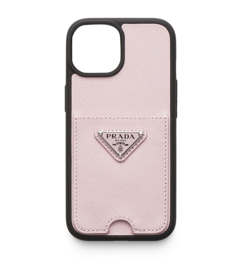 Prada Prada Saffiano Leather Iphone 15 Case