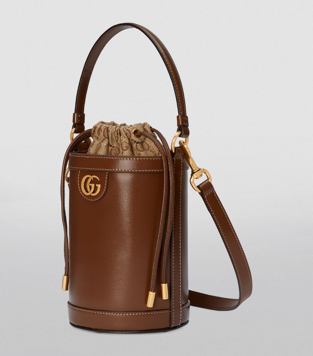 Gucci Gucci Mini Leather Ophidia Bucket Bag