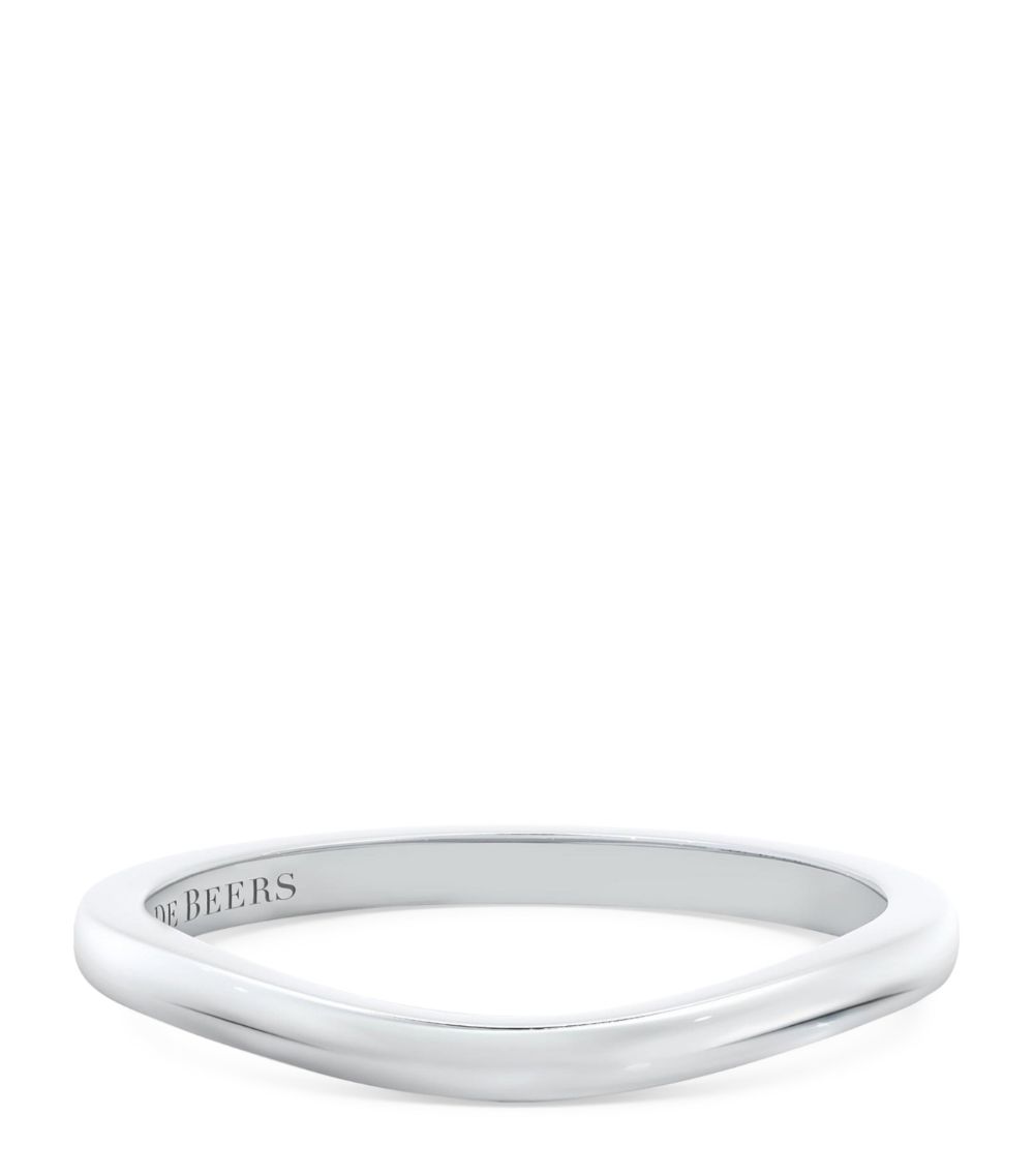 De Beers Jewellers De Beers Jewellers Platinum Plain Wedding Band