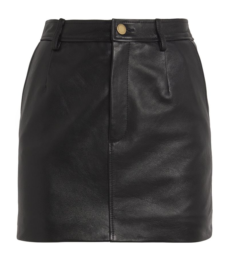 Alessandra Rich Alessandra Rich Leather Mini Skirt