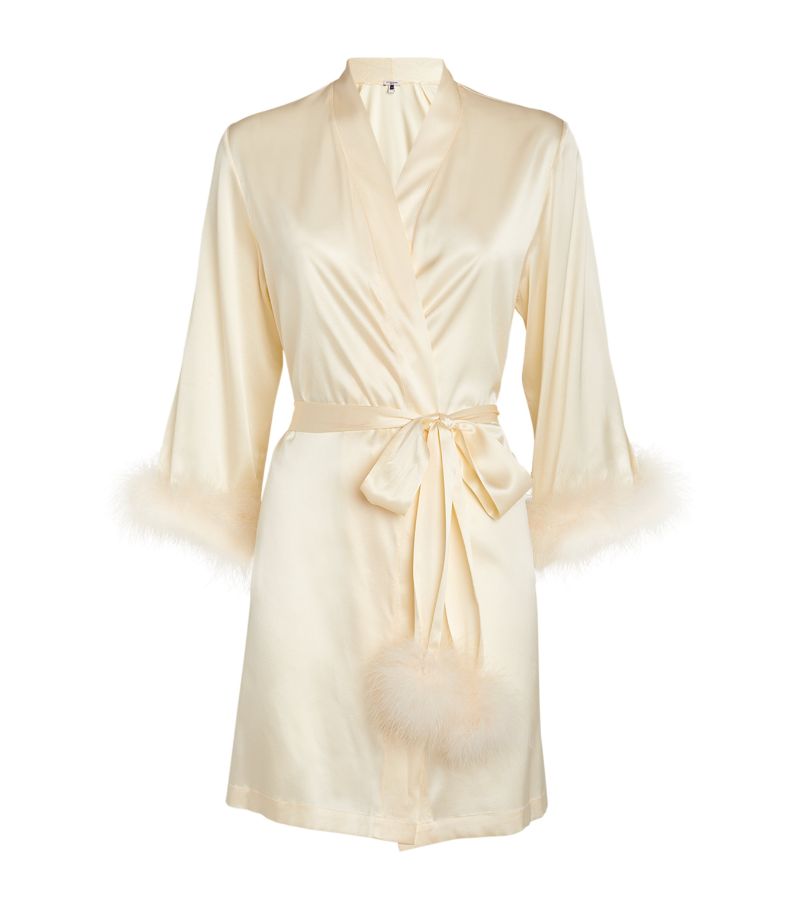 Gilda & Pearl Gilda & Pearl Silk Celeste Short Robe