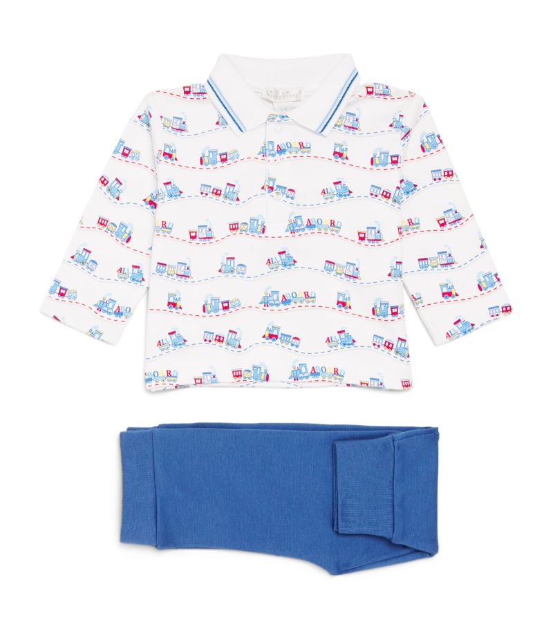 Kissy Kissy Kissy Kissy Rambling Railroad Top And Trousers Set (3-24 Months)