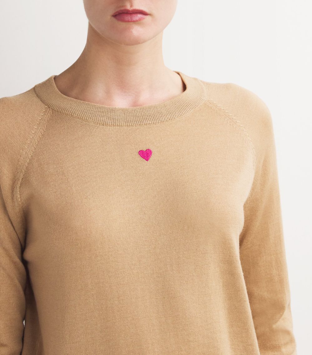 Max & Co. Max & Co. Wool Heart Sweater