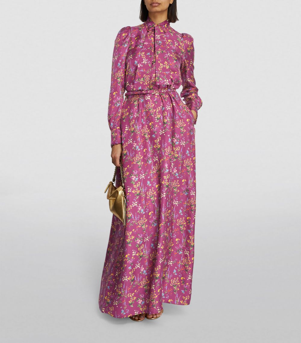 Max Mara Max Mara Silk Floral Maxi Dress