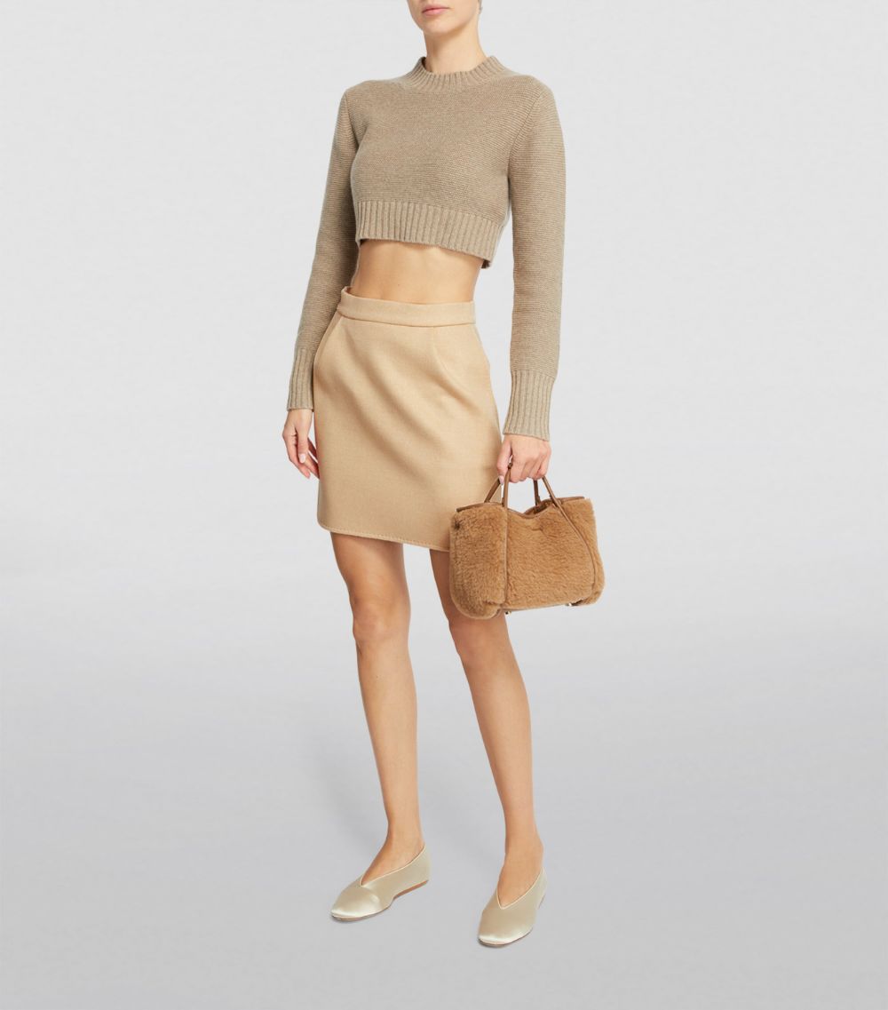 Max Mara Max Mara Camel Hair Mini Skirt