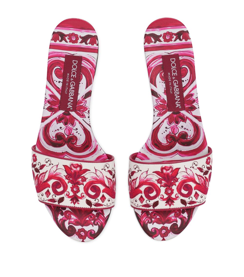 Dolce & Gabbana Dolce & Gabbana Majolica-Print Slides