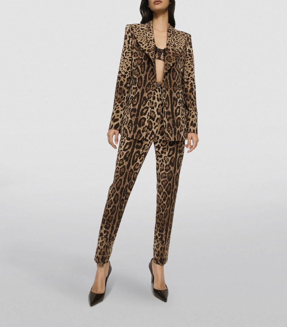 Dolce & Gabbana Dolce & Gabbana Leopard Print Tailored Trousers