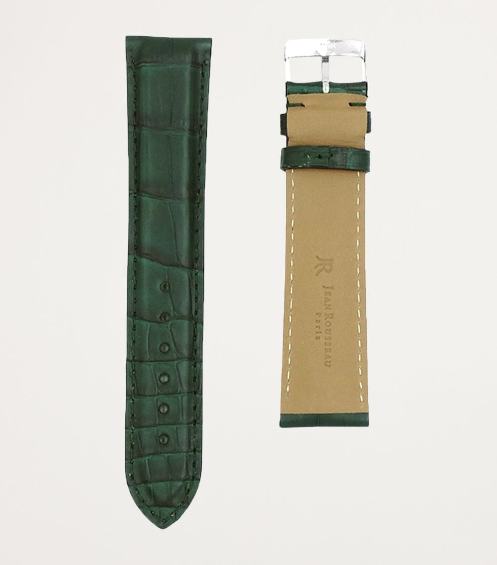 Jean Rousseau Jean Rousseau Classic 3.5 Alligator Leather Watch Strap (20Mm)