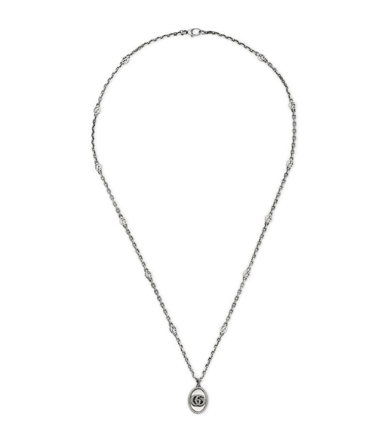 Gucci Gucci Silver Double G Necklace