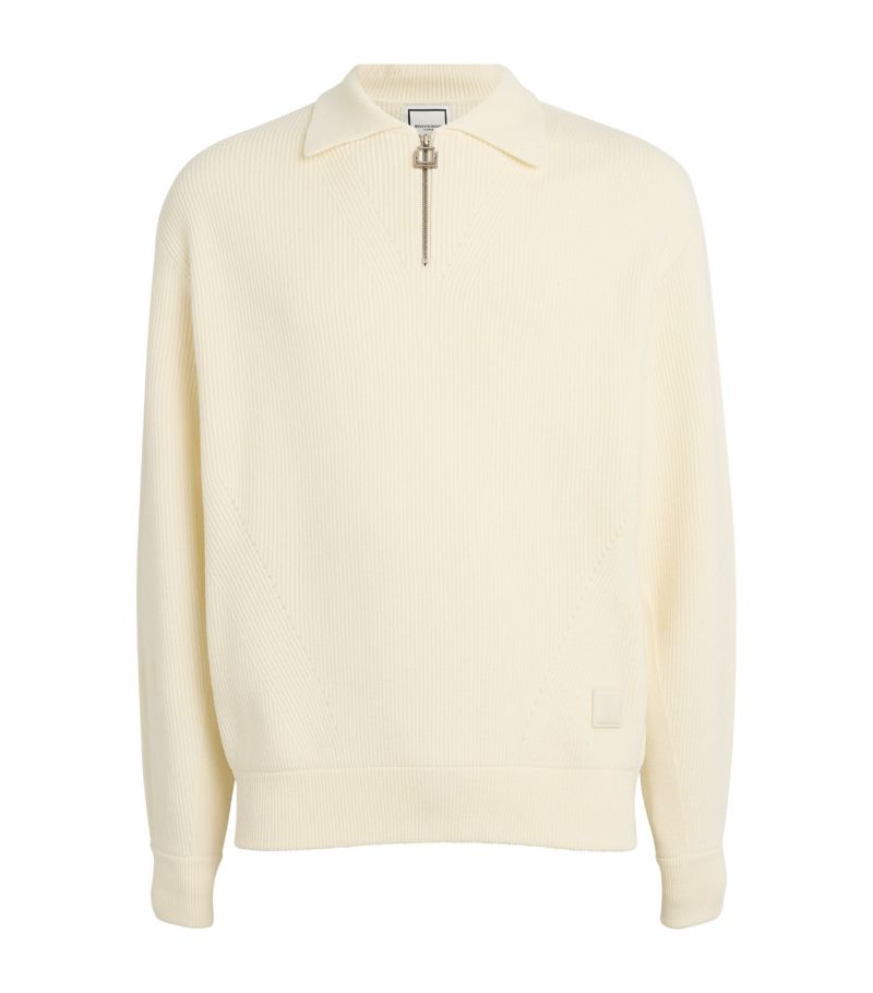 Wooyoungmi Wooyoungmi Wool-Blend Quarter-Zip Sweater