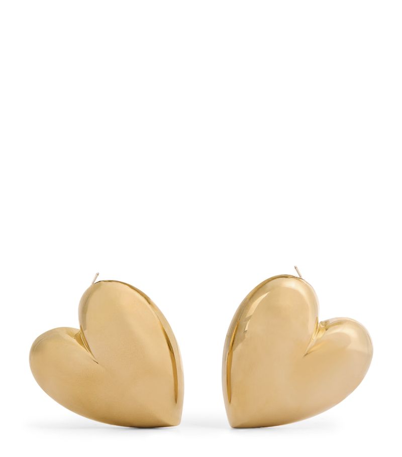 Jennifer Fisher Jennifer Fisher Yellow Gold-Plated Puffy Heart Earrings