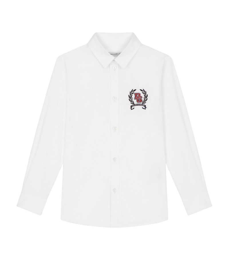 Dolce & Gabbana Dolce & Gabbana Kids Cotton Logo-Patch Shirt (2-6 Years)