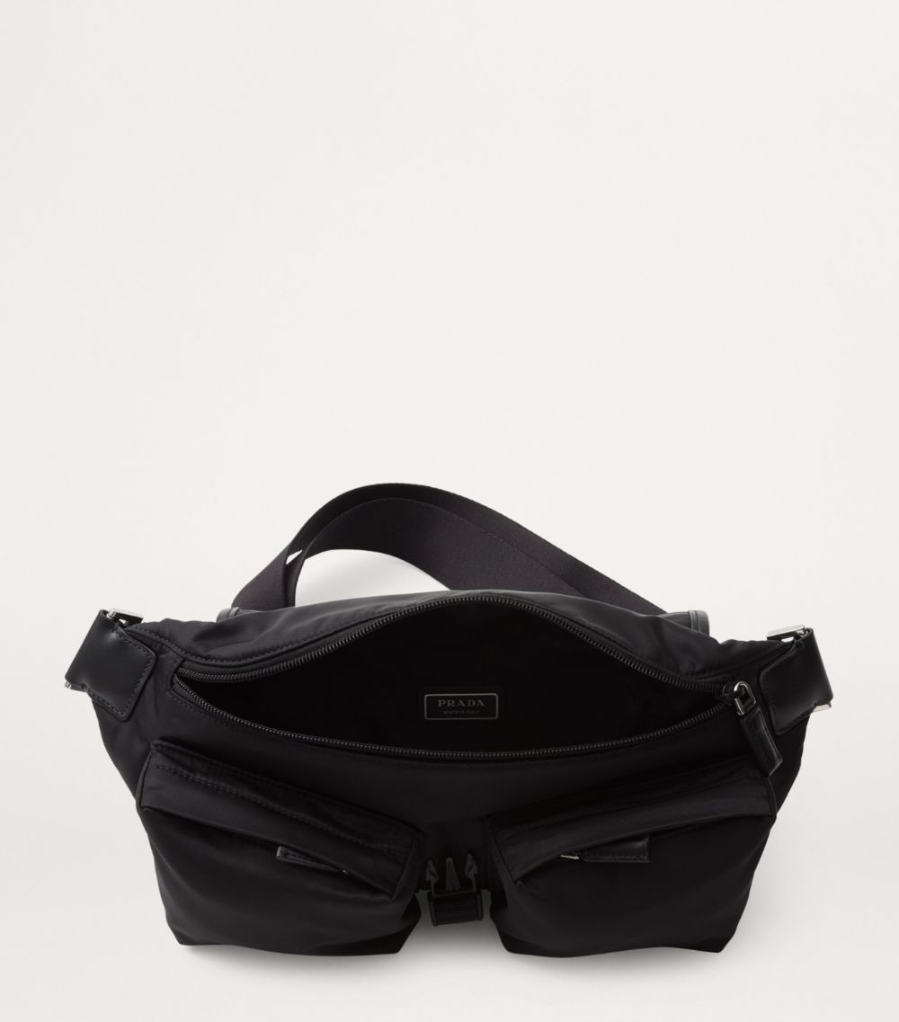 Prada Prada Small Re-Nylon And Calf Leather Belt Bag