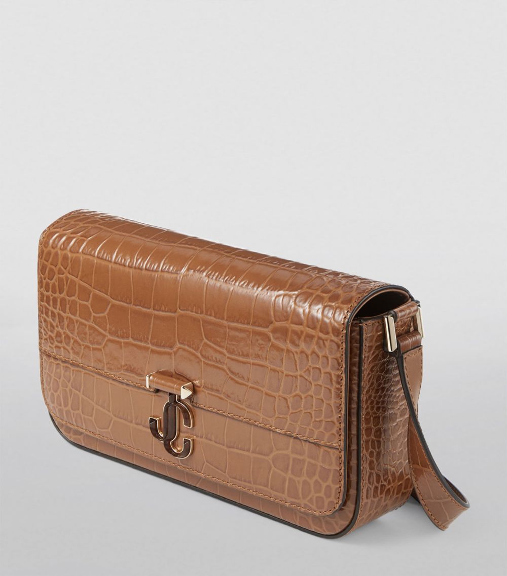 Jimmy Choo Jimmy Choo Avenue Croc-Embossed Cross-Body Bag