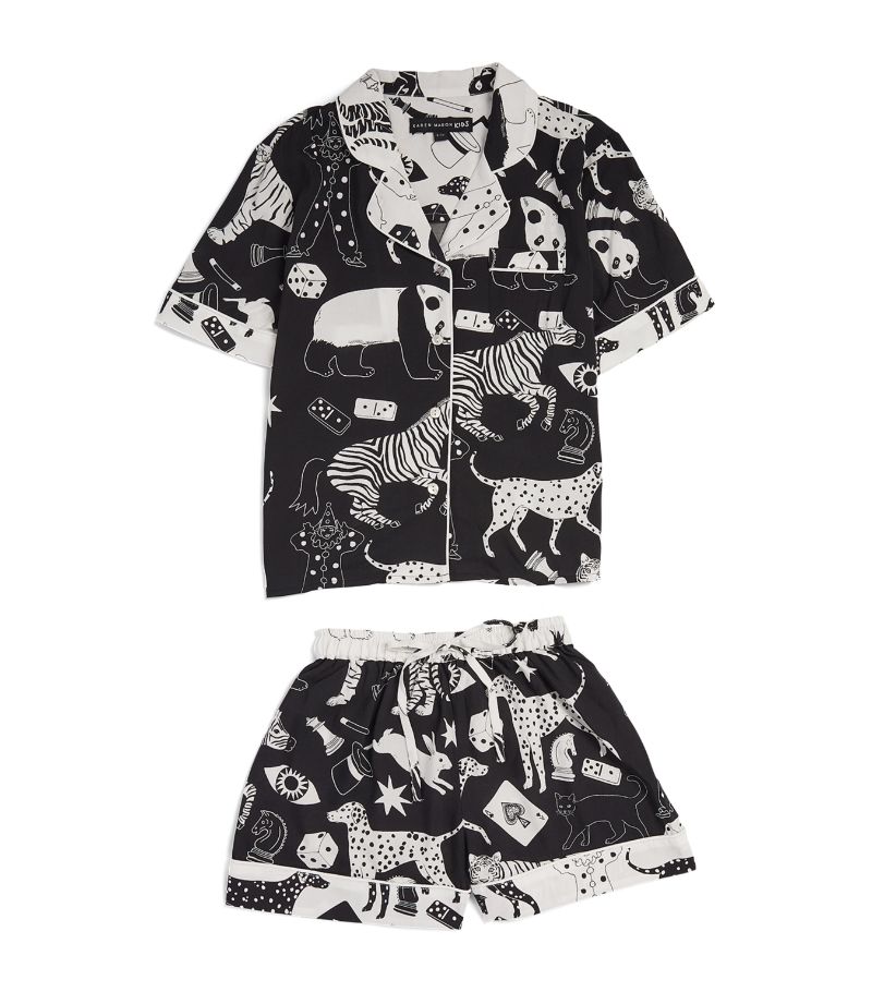 Karen Mabon KAREN MABON Black and White Pyjama Set (2-8 Years)