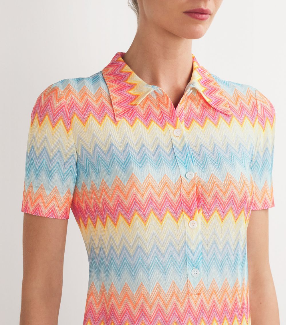 Missoni Missoni Polo Chevron Mini Dress