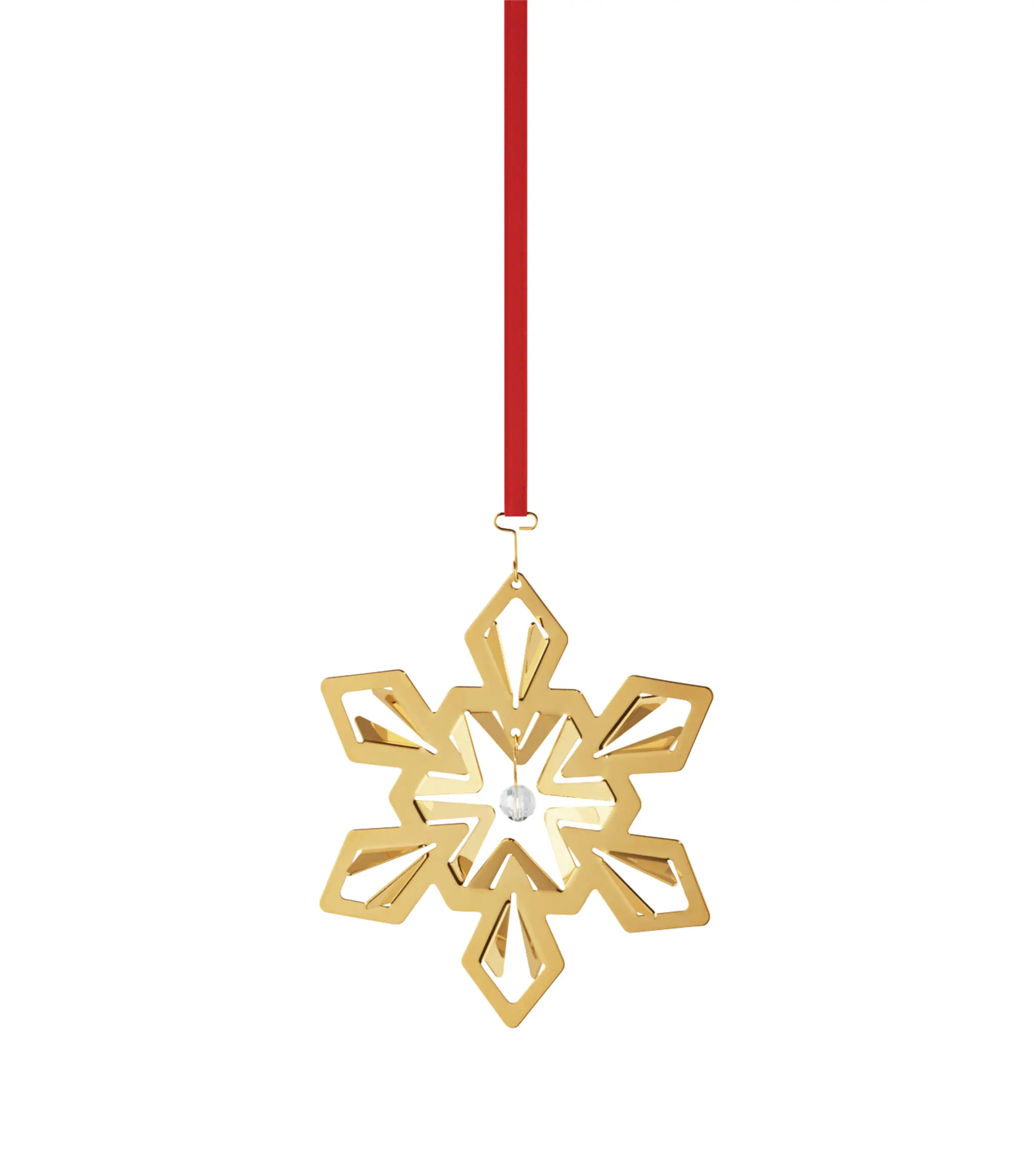 Georg Jensen Georg Jensen Gold-Plated Snowflake Tree Decorations 2024