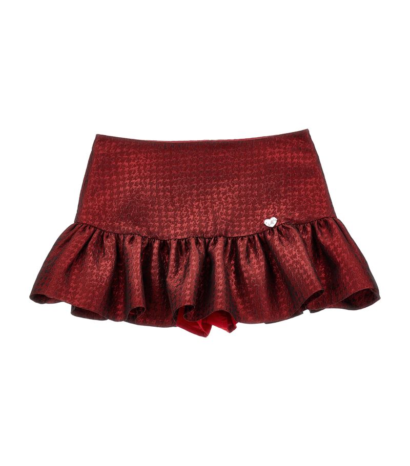 Monnalisa Monnalisa Houndstooth Jacquard Skirt (2-16 Years)