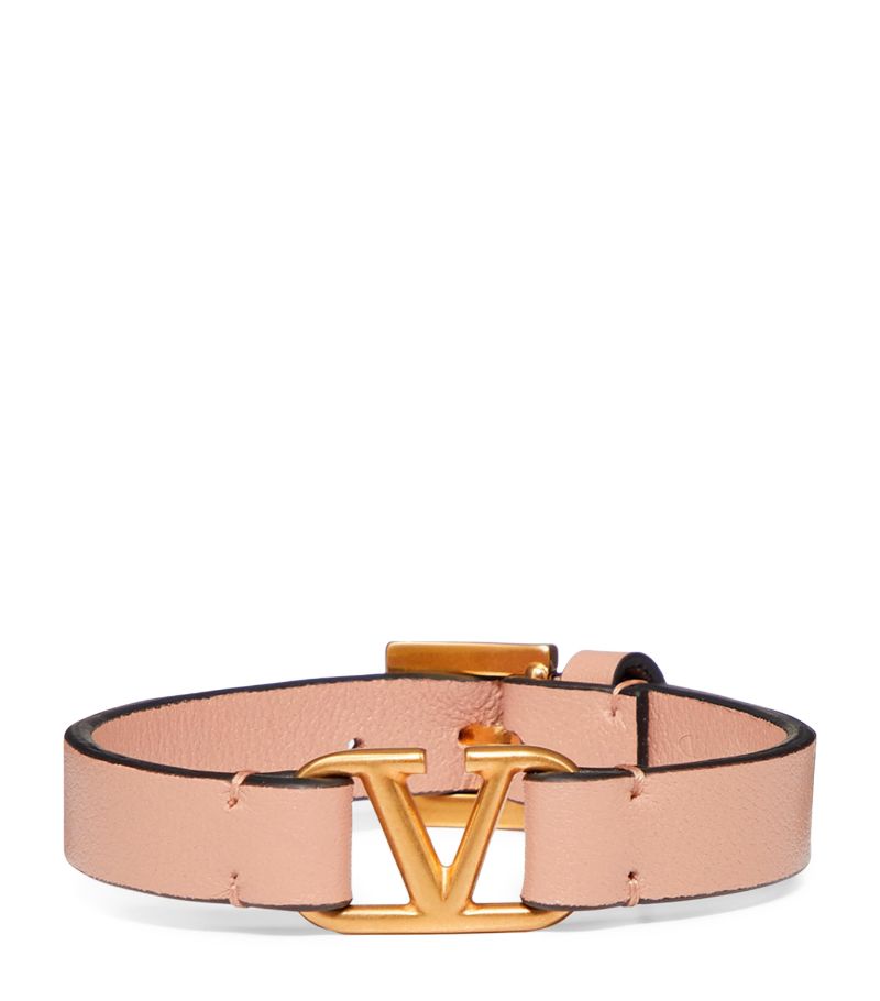 VALENTINO GARAVANI Valentino Garavani Leather Vlogo Bracelet