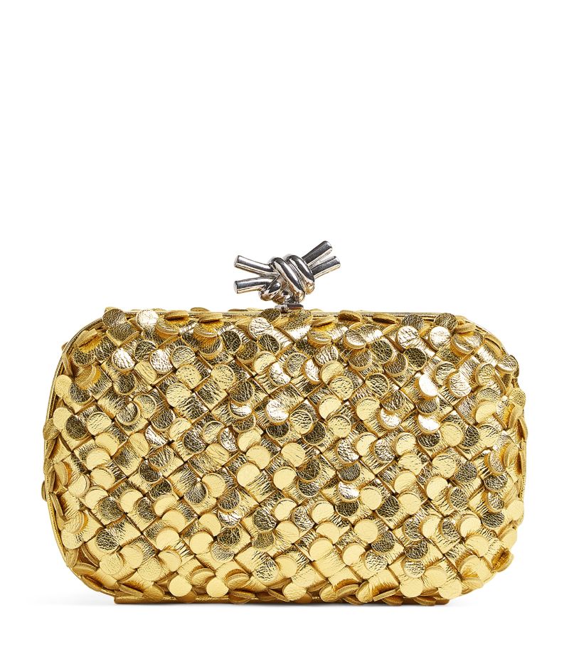 Bottega Veneta Bottega Veneta Mini Leather Knot Clutch Bag