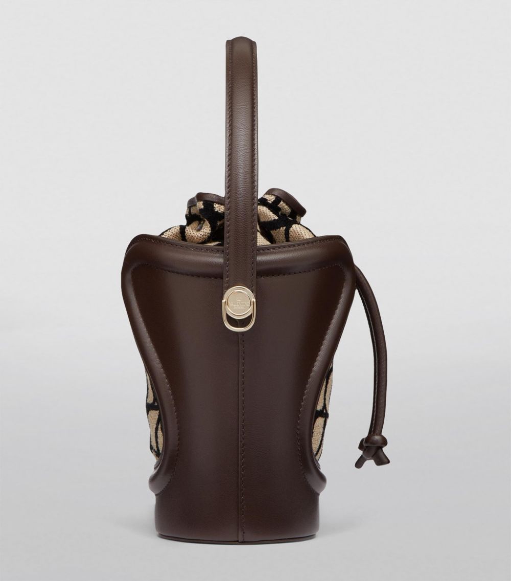 VALENTINO GARAVANI Valentino Garavani Leather Le Cinquième Bucket Bag