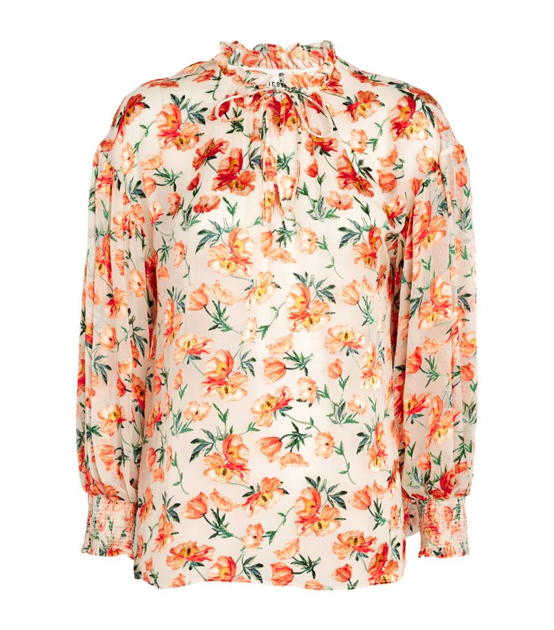 Alice + Olivia Alice + Olivia Chiffon Floral Julius Blouse