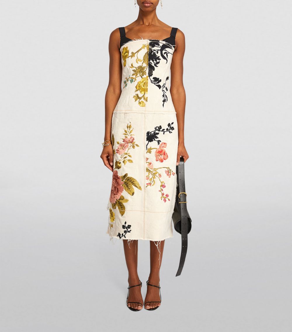 Erdem Erdem Embroidered Floral Midi Dress