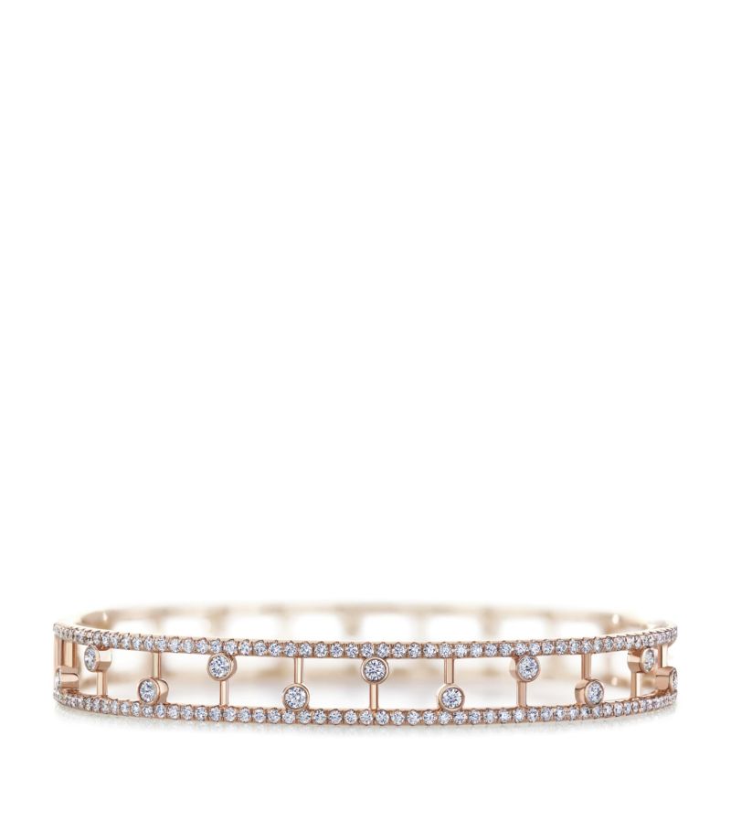 De Beers Jewellers De Beers Jewellers Rose Gold And Diamond Dewdrop Bangle