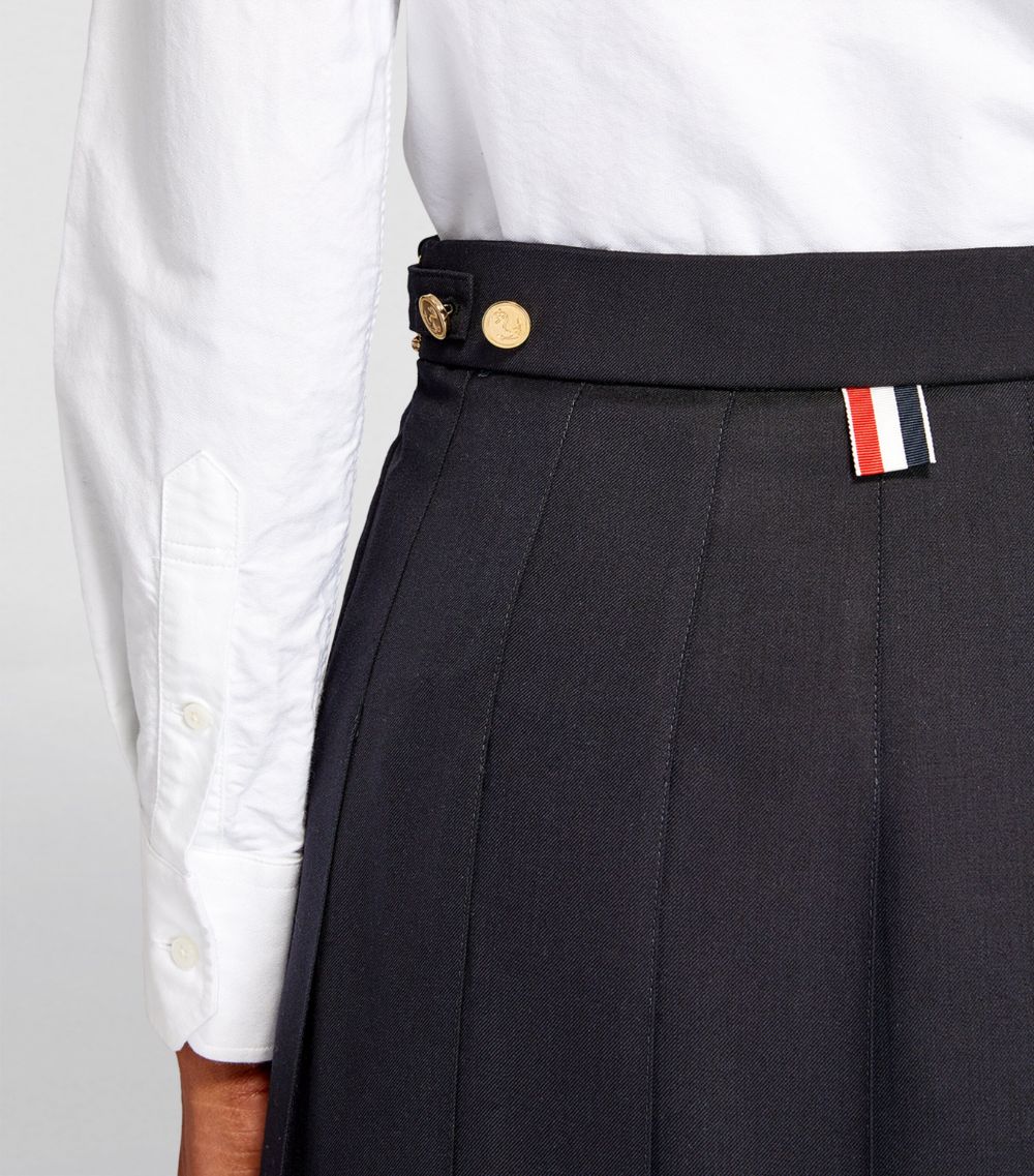 Thom Browne Thom Browne Pleated Midi Skirt