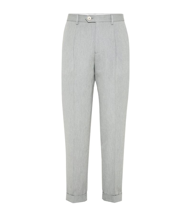 Brunello Cucinelli Brunello Cucinelli Cotton-Wool Leisure Trousers