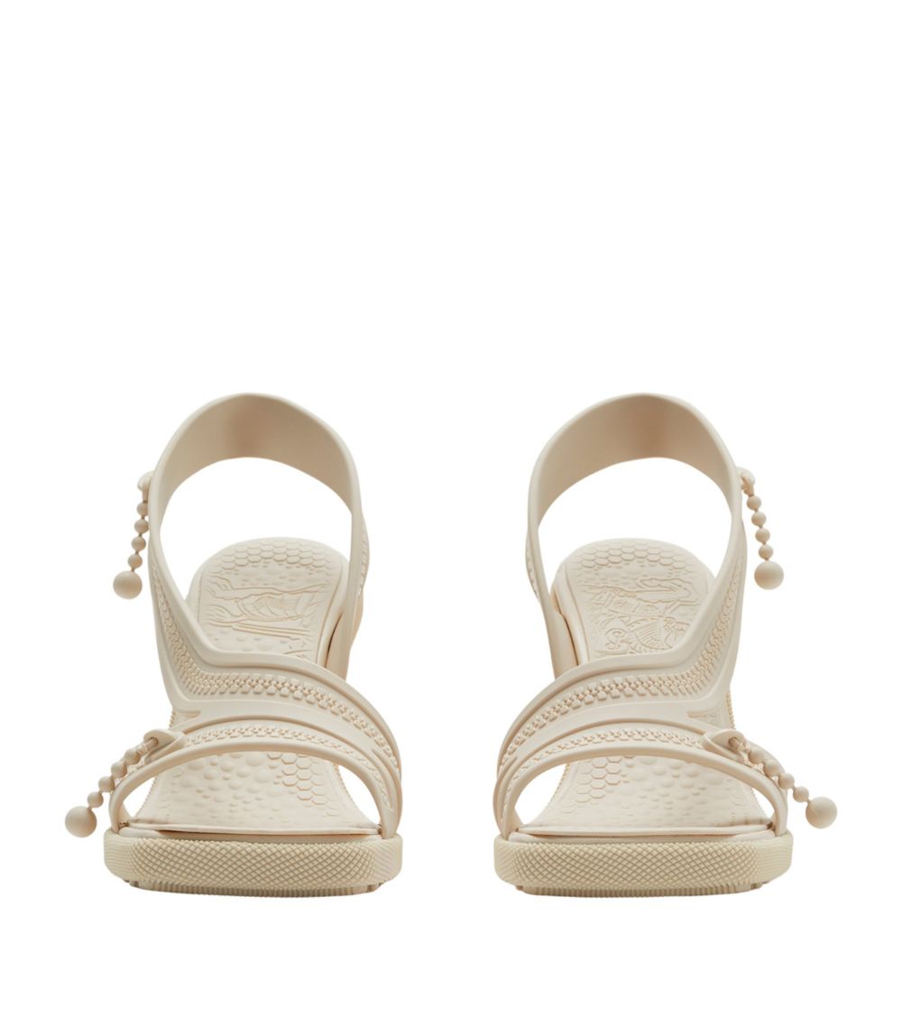 Burberry Burberry Rubber Gel Heeled Sandals 90