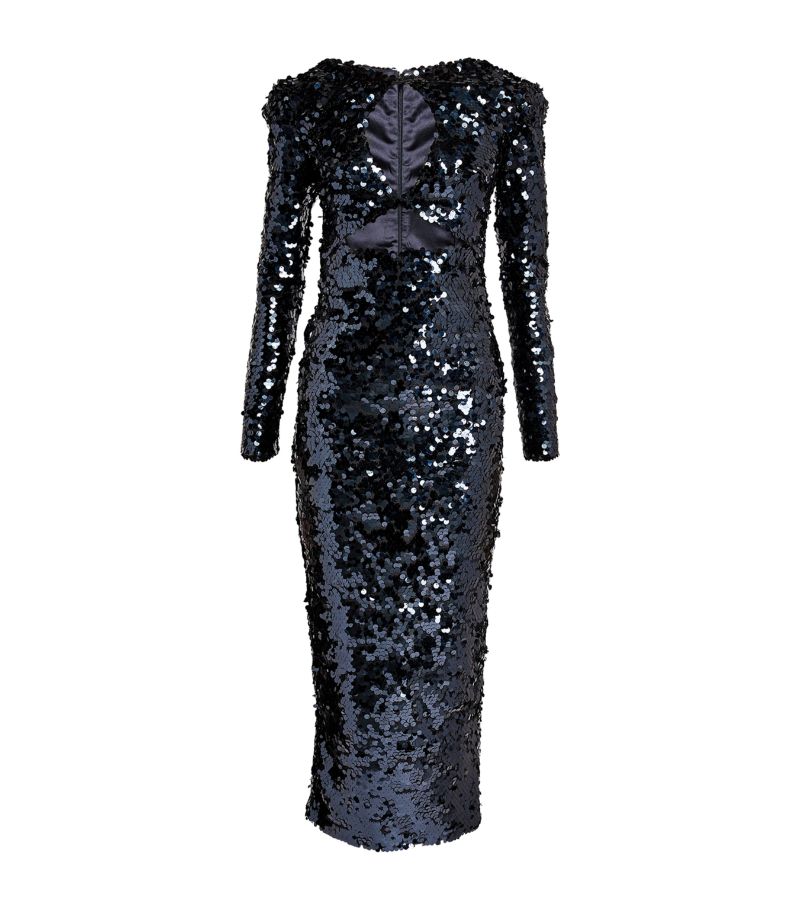  The New Arrivals Ilkyaz Ozel Sequinned Dalida Midi Dress