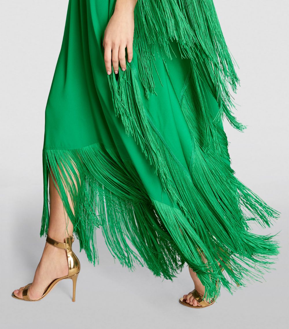 Taller Marmo Taller Marmo Exclusive Fringed Mrs Ross Kaftan Dress