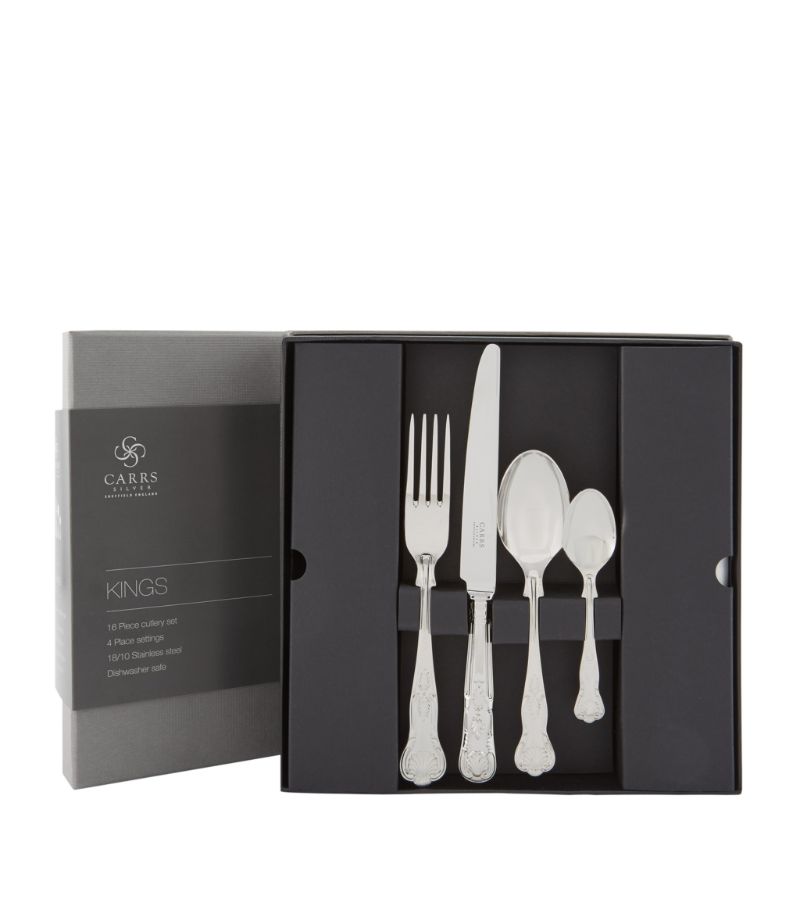 Carrs Silver Carrs Silver Stainless Steel Kings Cutlery Set (16 Pieces)