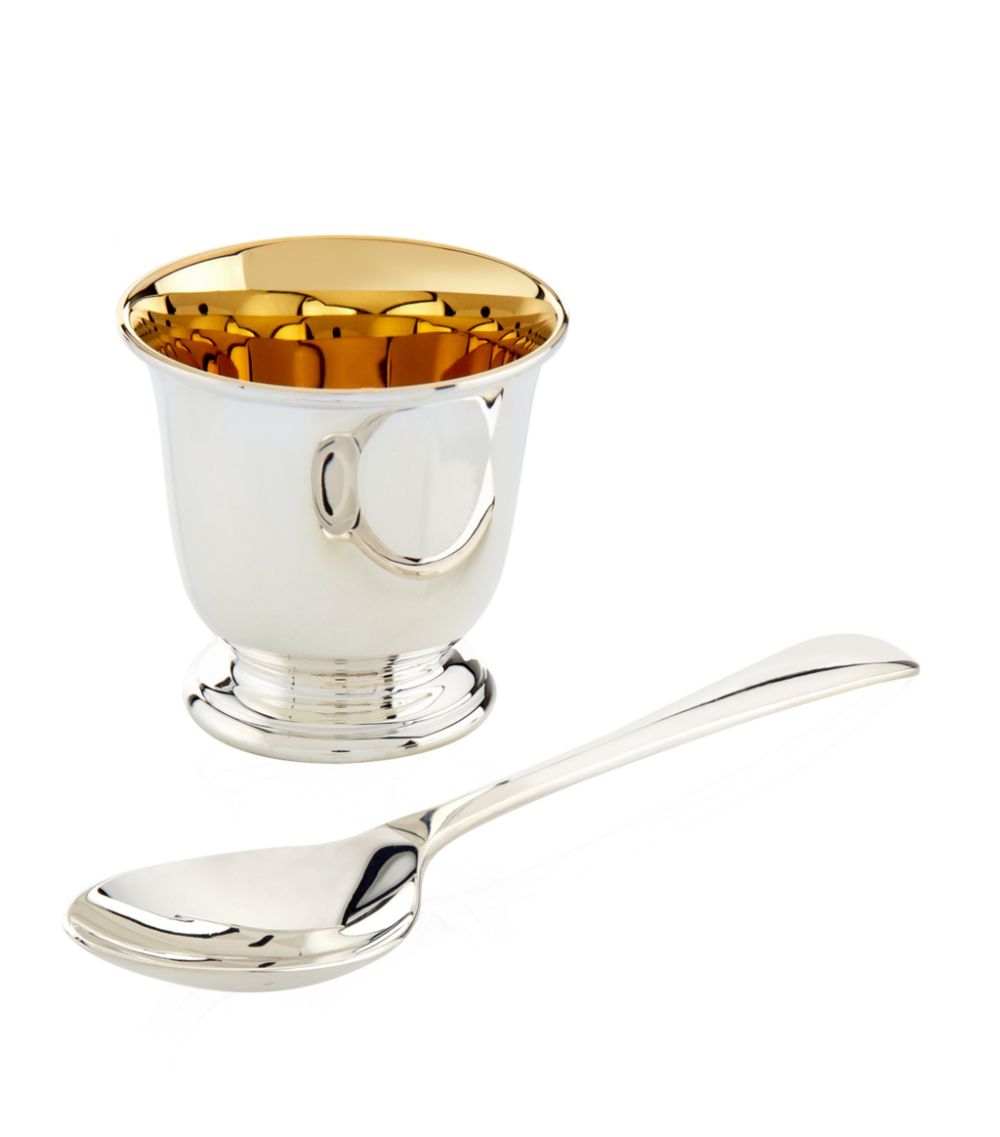 Carrs Silver Carrs Silver Sterling Silver Egg Cup And Spoon In Presentation Case