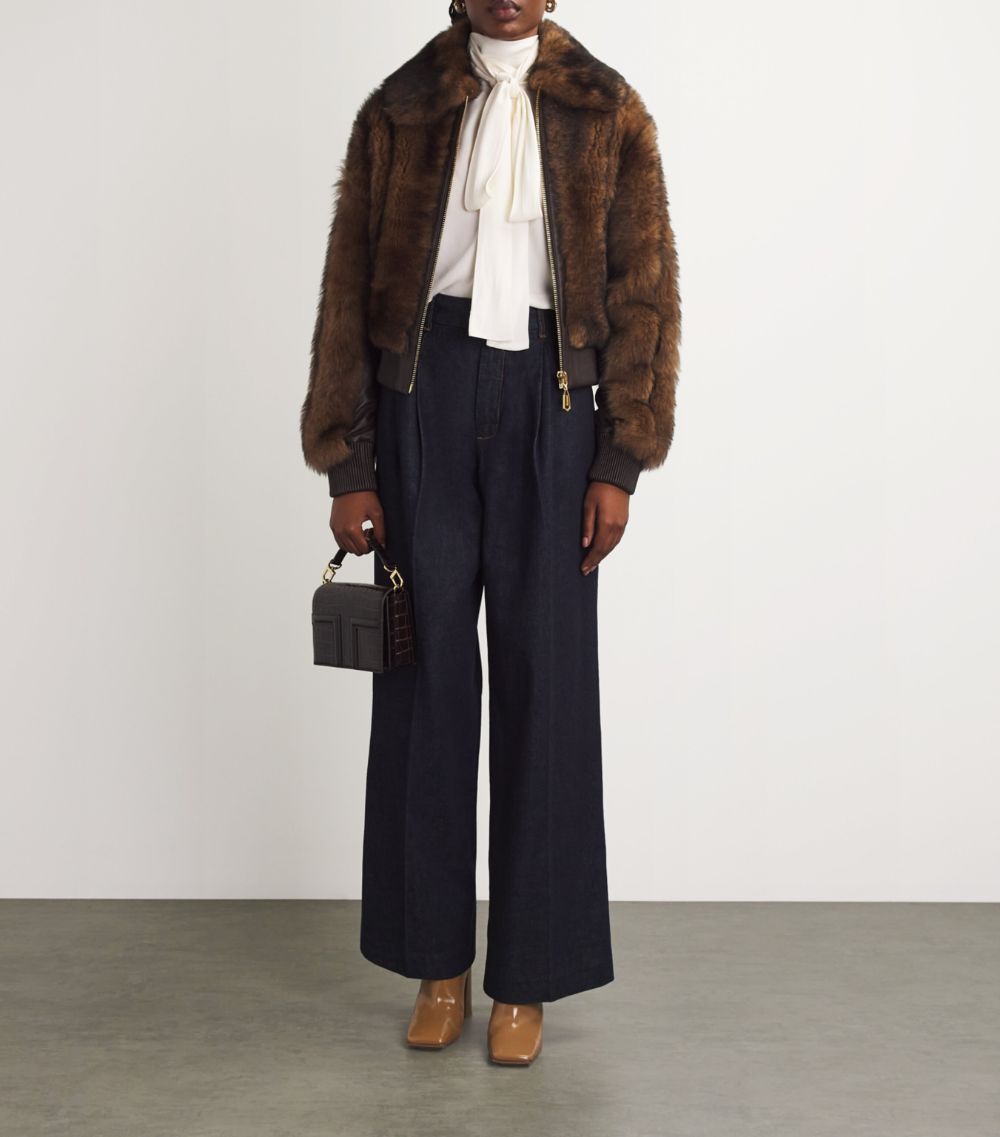 Zimmermann Zimmermann Shearling Illustration Jacket