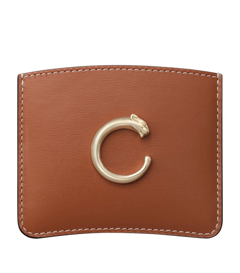 Cartier Cartier Leather Panthère De Cartier Card Holder